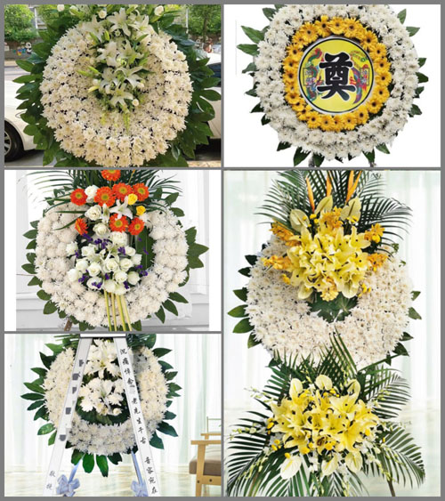 山东青岛胶州市铺集镇崔家河村花圈速递